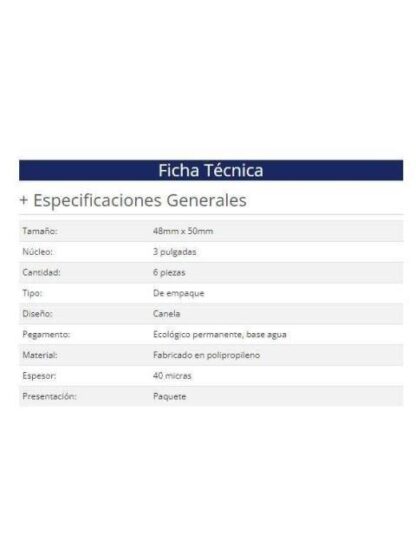 CINTA DE EMPAQUE CANELA NEXTEP NE604C USO GENERAL 48MM X 50 MTS PAQUETE CON 6 PIEZAS - Image 2