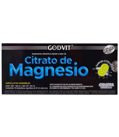 CITRATO DE MAGNESIO CITRUS 10 AMP GN + VIDA