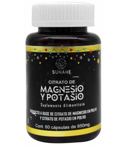 CITRATO DE MAGNESIO Y POTASIO 60 CAP SUNAHE