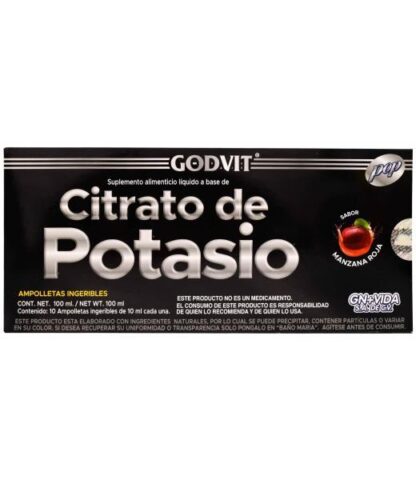 CITRATO DE POTASIO MANZANA 10 AMP GN + VIDA