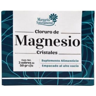 CLORURO DE MAGNESIO CRISTALES 3 SOBRES DE 50 G MARGARITA NATURAL