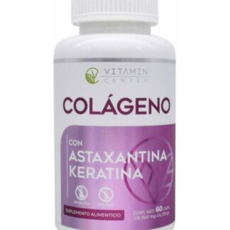 COLAGENO ASTAXANTINA Y KERATINA 60 CAP VITAMIN CENTER