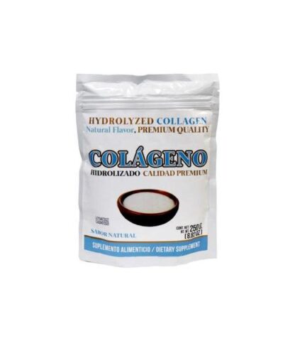 COLAGENO HIDROLIZADO CALIDAD PREMIUM SABOR NATURAL 250GRS. MIEL SALUD Y VIDA
