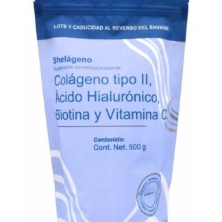 COLAGENO TIPO 2 ACIDO HIALURONICO Y VITAMINA C 500 G SHELAGENO