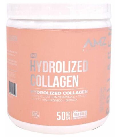 COLAGENO VITAMINA C CALCIO ACIDO HIALURONICO BIOTINA 500 G AMZ