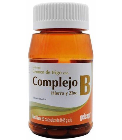 COMPLEJO B HIERRO Y ZINC 90 CAP GELCAPS