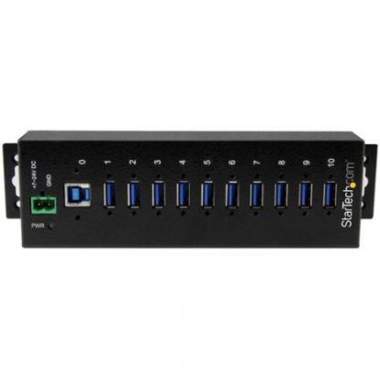 STARTECH  HUB CONCENTRADOR INDUSTRIAL 5000 MBIT-S USB 3.0 DE 10 PUERTOS NEGRO - Image 3