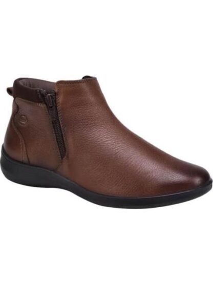 BOTIN DE PIEL DOBLE CIERRE CAFE FLEXI - Image 2