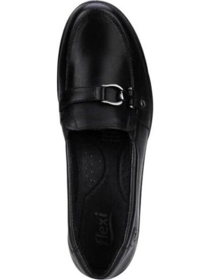 MOCASIN DE PIEL CON HERRAJE NEGRO FLEXI - Image 5