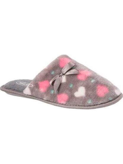 PANTUFLA DE PELUCHE GRIS SHOSH CONFORT - Image 2