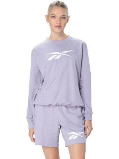 CONJUNTO 2 PIEZAS SET CREW SHORT BIG VECTOR MORADO REEBOK - Image 2