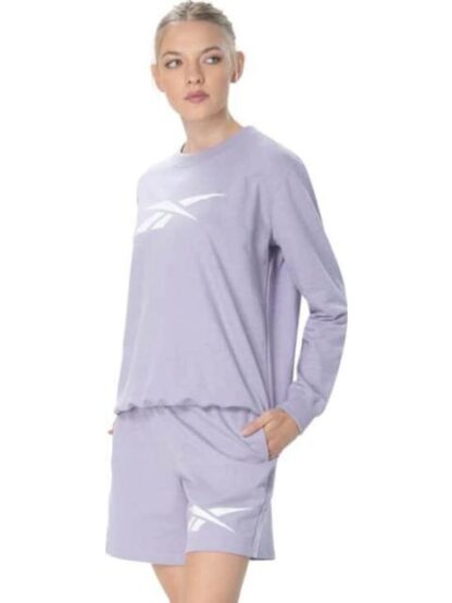 CONJUNTO 2 PIEZAS SET CREW SHORT BIG VECTOR MORADO REEBOK - Image 3