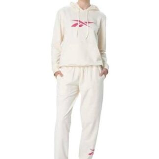 CONJUNTO 2 PIEZAS SET HOODIE JOGGER BIG VECTOR CREMA REEBOK