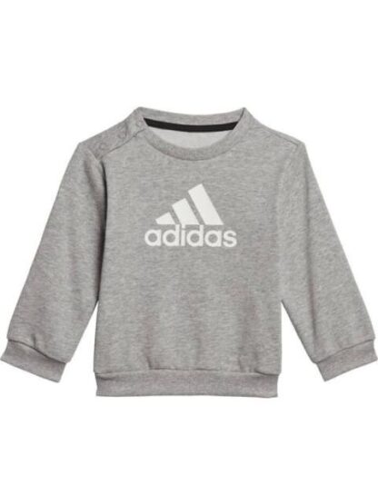 CONJUNTO BADGE SUDADERA Y PANTS GRIS ADIDAS