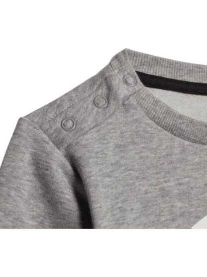 CONJUNTO BADGE SUDADERA Y PANTS GRIS ADIDAS - Image 5