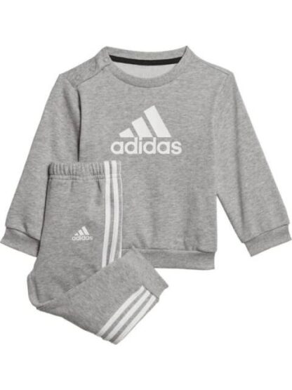 CONJUNTO BADGE SUDADERA Y PANTS GRIS ADIDAS - Image 6
