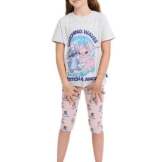 CONJUNTO PLAYERA Y PANTALON STITCH BICOLOR DISNEY
