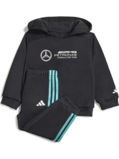 CONJUNTO SUDADERA Y PANTS MERCEDES AMG DNA NEGRO ADIDAS