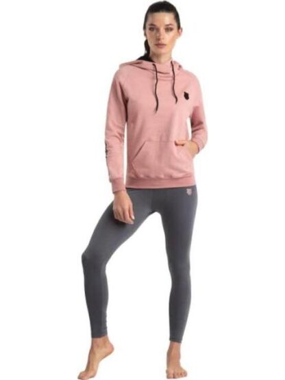 CONJUNTO SUDADERA Y PANTS ROSA K-SWISS