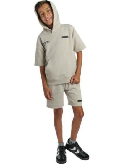 CONJUNTO SUDADERA Y SHORT GRIS NEXT CO