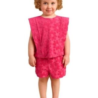 CONJUNTO TIPO TOALLA ROSA HOLLY LAND KIDS