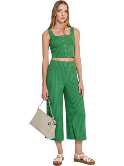 CONJUNTO TOP Y PANTALON VERDE HOLLY LAND - Image 5