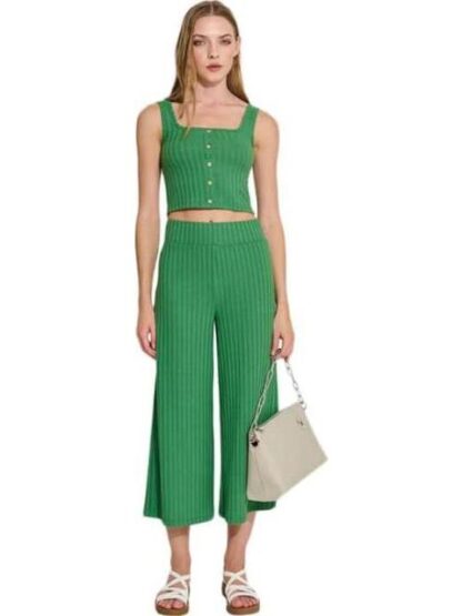 CONJUNTO TOP Y PANTALON VERDE HOLLY LAND - Image 6