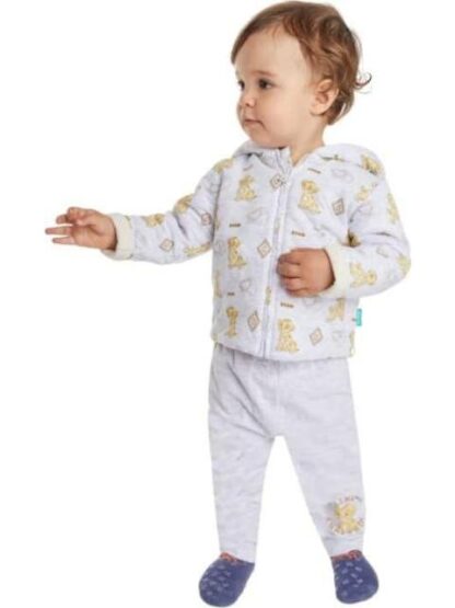 CONJUNTO TRAJE BEBE GRIS DISNEY BABY