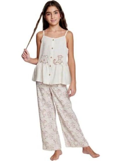 CONJUNTO TRAJE CONJUNTO 2 PZAS BLUSA Y PANTALON BEIGE WINNIE THE POOH - Image 2