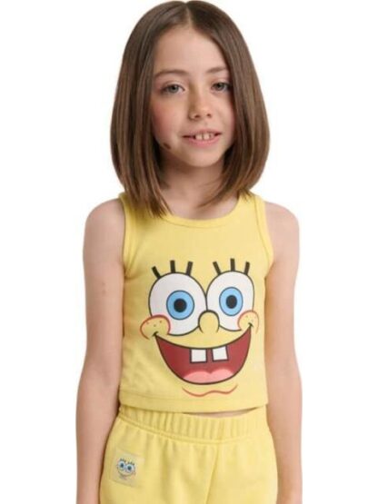 CONJUNTO TRAJE CONJUNTO 2 PZAS PLAYERA Y SHORT AMARILLO BOB ESPONJA - Image 2