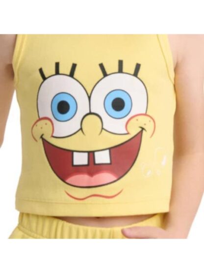 CONJUNTO TRAJE CONJUNTO 2 PZAS PLAYERA Y SHORT AMARILLO BOB ESPONJA - Image 6