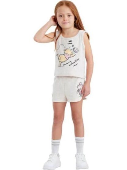 CONJUNTO TRAJE CONJUNTO 2 PZAS PLAYERA Y SHORT BEIGE WINNIE THE POOH - Image 5