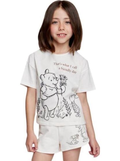 CONJUNTO TRAJE CONJUNTO 2 PZAS PLAYERA Y SHORT CORAL WINNIE THE POOH - Image 2