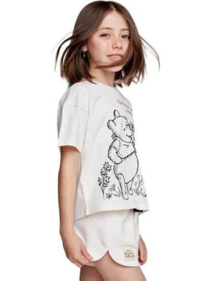 CONJUNTO TRAJE CONJUNTO 2 PZAS PLAYERA Y SHORT CORAL WINNIE THE POOH - Image 4