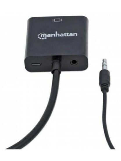 MANHATTAN CONVERTIDOR HDMI MACHO - VGA HEMBRA NEGRO - Image 7