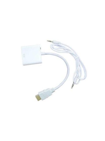 NACEB ADAPTADOR HDMI MACHO - VGA HEMBRA BLANCO - Image 2