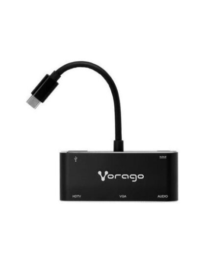 VORAGO ADAPTADOR USB-C MACHO - VGA-HDMI-USB-C-3.5MM-USB-A HEMBRA NEGRO - Image 7
