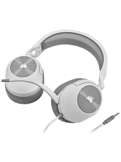 CORSAIR AUDIFONOS GAMER HS55 SURROUND 7.1 ALAMBRICO 1.8 METROS 3.5MM-USB BLANCO - Image 3