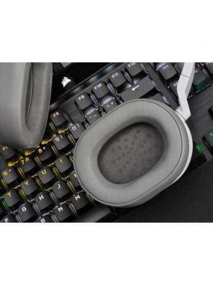 CORSAIR AUDIFONOS GAMER HS55 SURROUND 7.1 ALAMBRICO 1.8 METROS 3.5MM-USB BLANCO - Image 6