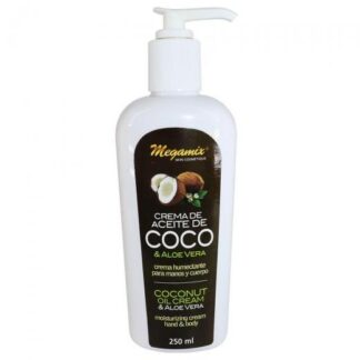 CREMA ACEITE DE COCO Y ALOE VERA 250 ML CREMA HUMECTANTE PARA MAN MEGAMIX