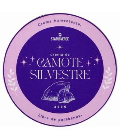CREMA DE CAMOTE SILVESTRE 200 G STATUS VERDE