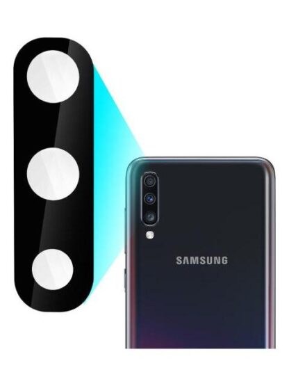 CRISTAL LENTE CAMARA PARA SAMSUNG A70 SM-A705 CON ADHESIVO