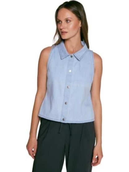 CROP TOP CROP TOP MEZCLILLA AZUL HOLLY LAND