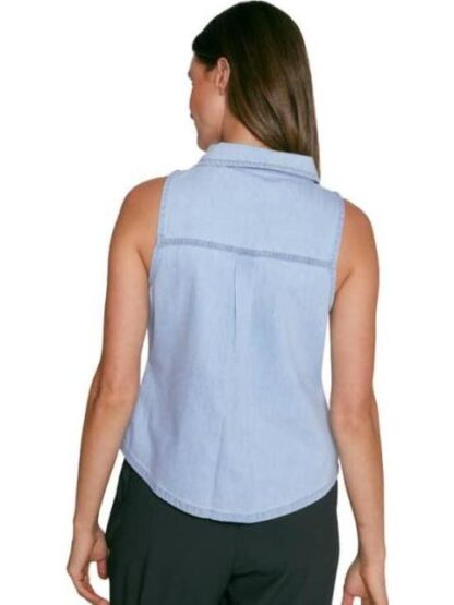 CROP TOP CROP TOP MEZCLILLA AZUL HOLLY LAND - Image 6