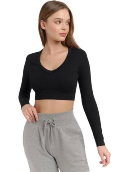 CROP TOP NEGRO HOLLY LAND - Image 2