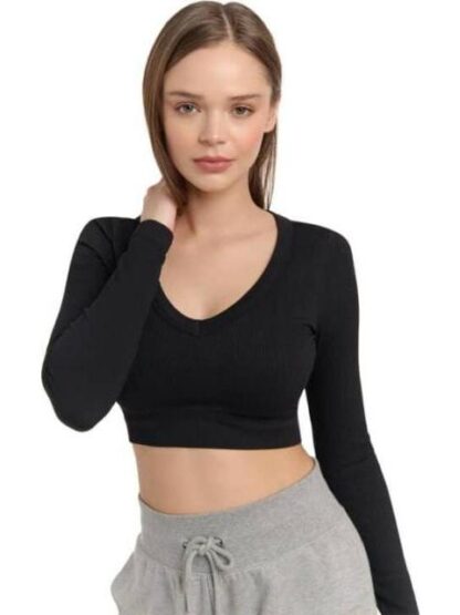 CROP TOP NEGRO HOLLY LAND - Image 5