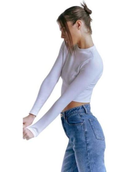 CROP TOP SEAMLESS BLANCO HOLLY LAND - Image 5
