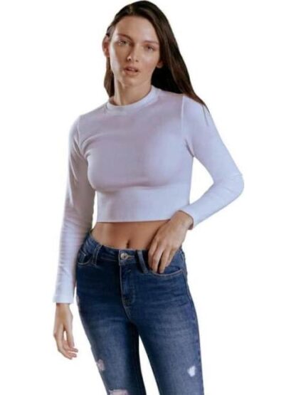 CROP TOP SEAMLESS BLANCO HOLLY LAND