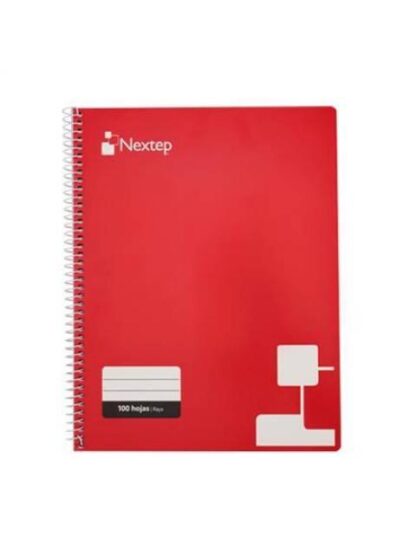CUADERNO NEXTEP NE007R A RAYAS TAMANO PROFESIONAL CON 100 HOJAS DE RESORTE