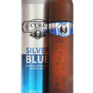 CUBA SILVER BLUE 100ML EDT SPRAY PARA HOMBRE